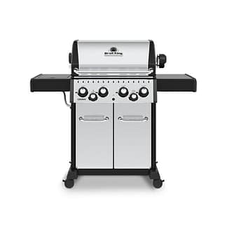Broil King Crown S490 Gas Grill w/ Side Burner, Rear Burner & Rotisserie Kit