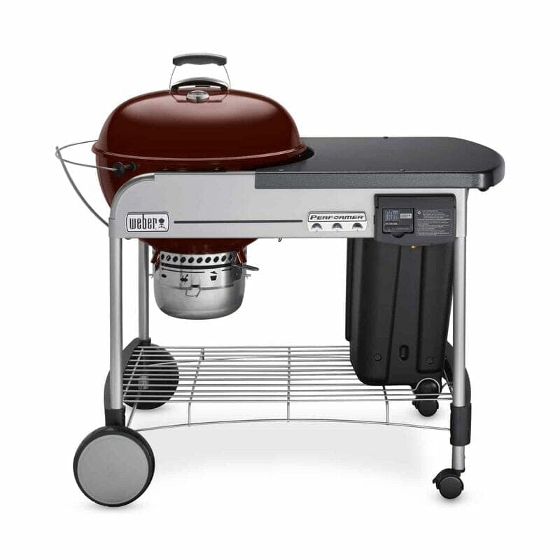 Performer Deluxe Charcoal Grill, Crimson